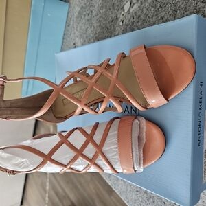Antonio Melani Women's Peach Strappy Sandals